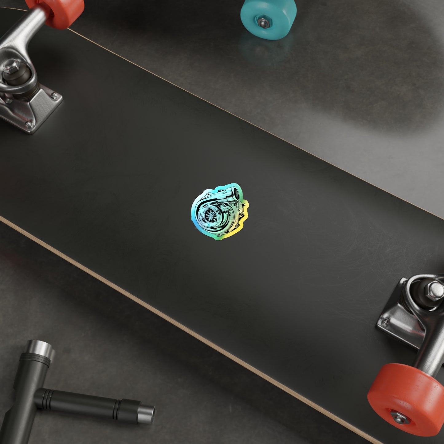 ForeverBoosted Turbo Holographic Die-cut Sticker