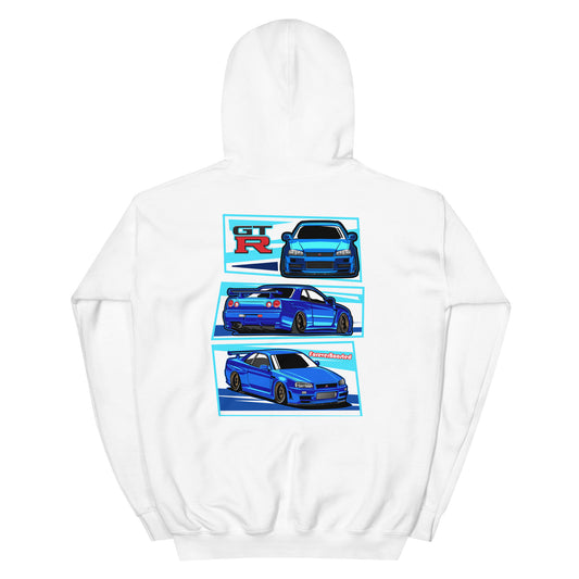 Best Classic High Quality Gtr R34 Printed Hoodies In Online